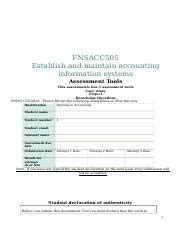 Fnsacc Docx Fnsacc Establish And Maintain Accounting