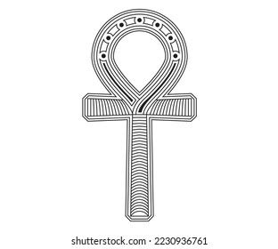 Egyptian Ankh Key Life Stock Vector Royalty Free 2230936761