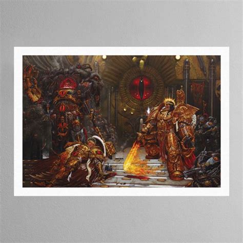 Horus vs the Emperor (2004) | WARHAMMER ART