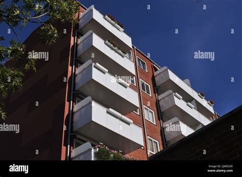 Copenhagen /Denmark/04 September 2022/Danish home cando balconies in danish capital Copenhagen ...