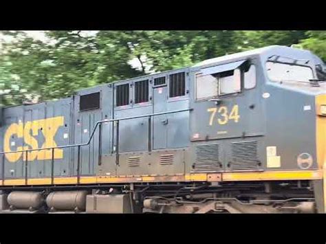 CSX 1871 Atlantic Coast Line Heritage Unit At Elkridge With A Surprise