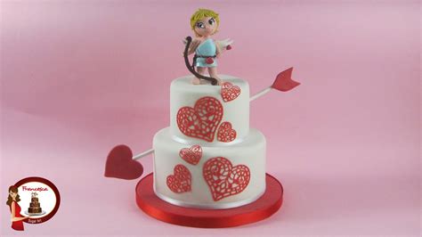 Cupido Cake Topper In Pasta Di Zucchero Torta San Valentino Youtube