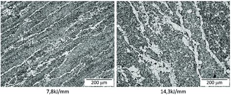 Microstructure Of The Weld Metals Lm Note Etched With 2 Nital