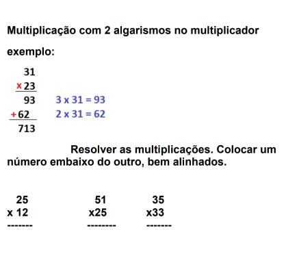 Solved Multiplica O Algarismos No Multiplicador Ex Algebra