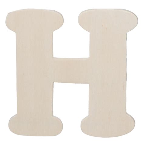 Darice • Wooden Cut Out Letter H 108cmx5mm