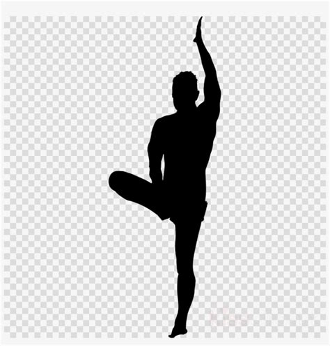 Yoga Poses Silhouette Male Clipart Yoga Clip Art Free Transparent PNG