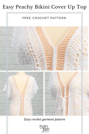 Easy Peachy Bikini Cover Up Crochet Pattern HanJan Crochet