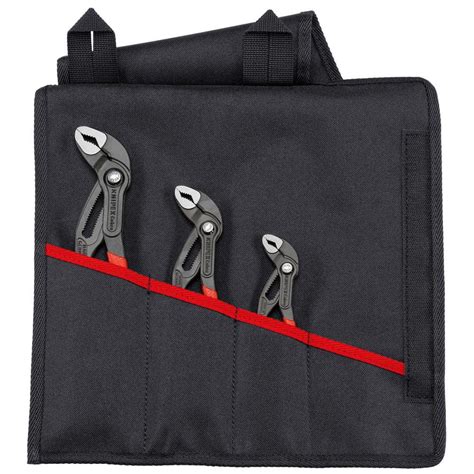 KNIPEX 3 Pieces Cobra Pliers Set In Tool Roll 00 19 55 S8 The Home Depot