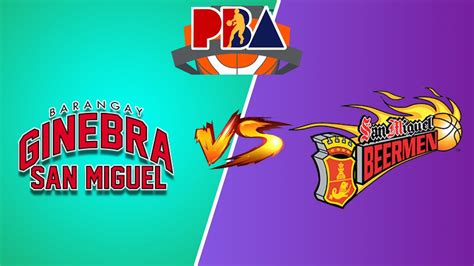 Barangay Ginebra San Miguel Vs San Miguel Beermen Pba Live Play By Play