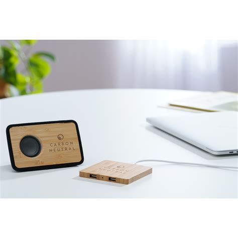 Custom Bamboo Wireless Charging Pad With Dual Outputs Design Online