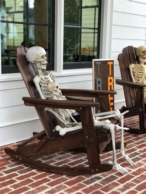 Skeletons for Halloween- Adirondack Rocking Chair | Adirondack rocking ...