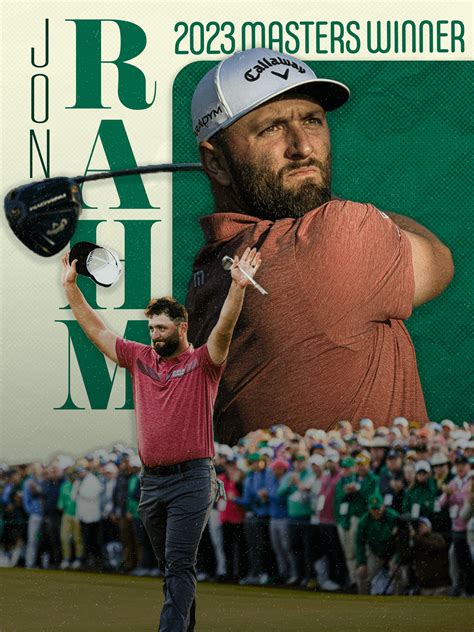 A Poster I Made To Commemorate Jon Rahms 2023 Masters Win Rgolf