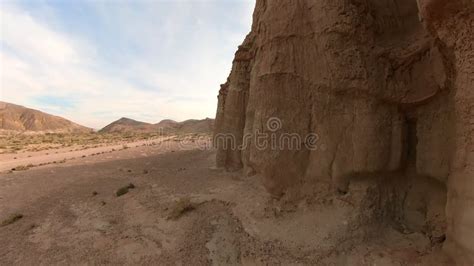 Red Cliffs Hiking in Mojave Desert 04 California USA Stock Footage ...