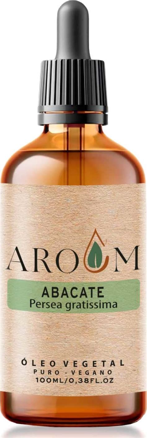 Óleo Vegetal Abacate puro Cabelo e Pele 100 ML Aroom Health