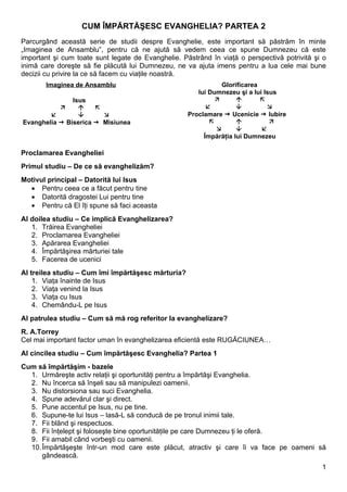 13 Cum împărtăşesc Evanghelia Partea 2 PDF