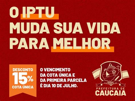 Prefeitura De Caucaia Lan A A Campanha Iptu Jangada Online