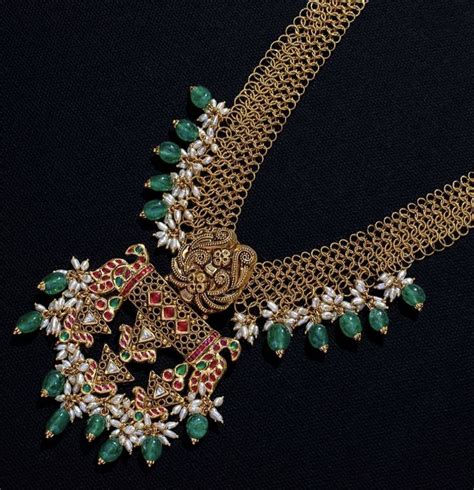 Pin By Anila Reddy On Gold Jewellery In Antique Necklaces Design