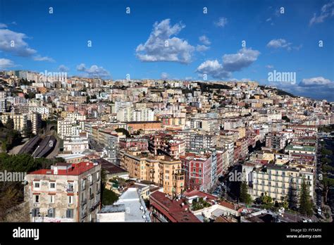 Naples Italy View Of Chiaia Zone Stock Photo Alamy