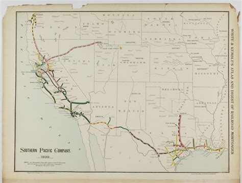 Lot - 1900 SOUTHERN PACIFIC RAILROAD MAP