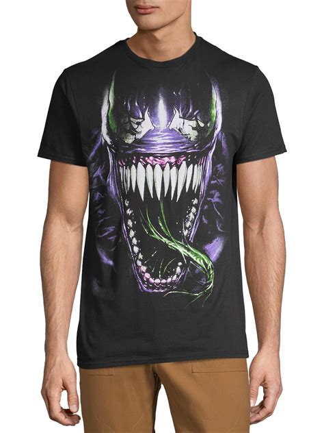 Marvel Venom Mens And Big Mens Venom Tongue Graphic Tee Shirt S 3xl