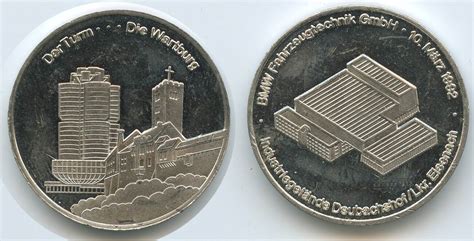 Deutschland Bundesrepublik Th Ringen Medaille M Bmw