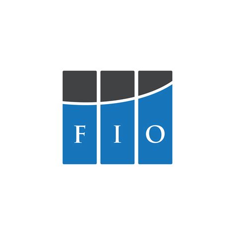 FIO letter logo design on WHITE background. FIO creative initials ...