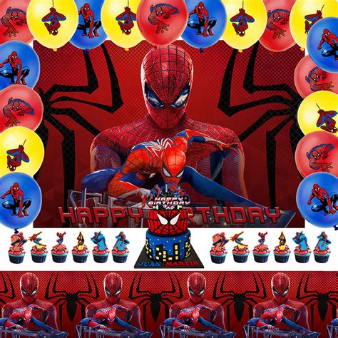Buy Ggerou Spiderman Birthday Party Supplies Spiderman Party Birthday