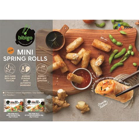 Cj Bibigo Mini Spring Rolls Kimchi Vegetable 280g Nikankitchen 日韓台所