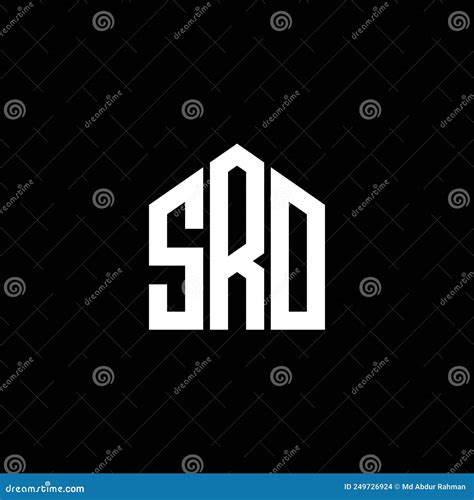 Sro Letter Logo Design On Black Background Sro Creative Initials