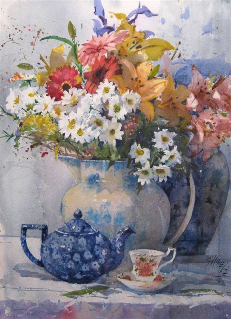 Geoffrey Wynne 1949 Impressionist Watercolour Painter Acuarela