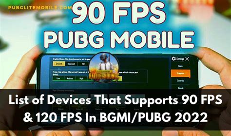 List Of Devices That Supports 90 FPS 120 FPS In BGMI PUBG 2022