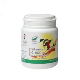 Vitamina C 1000mg Portocala Cu Maces Acerola 100 Capsule Pro Natura