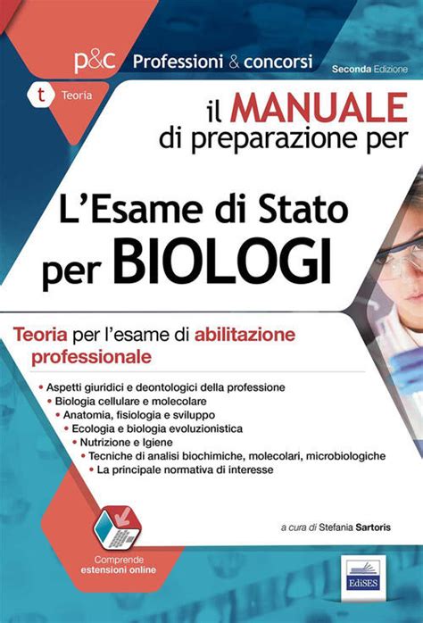 Il Manuale Di Preparazione Per L Esame Di Stato Per Biologi Teoria Per