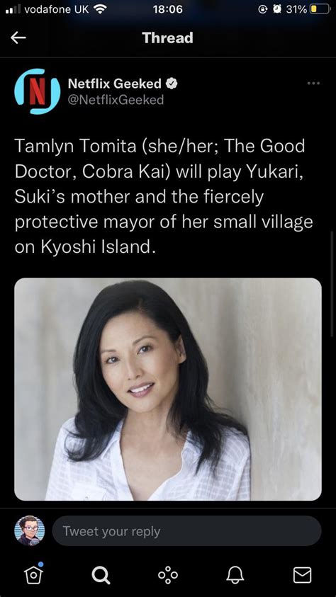 Fun Fact Kiras Mum Tamlyn Tomita Will Be In The Avatar Netflix Live