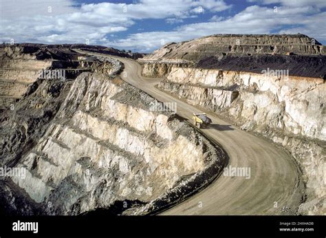 An Open Cut Mine At Broken Hill New South Wales Australia Stock Photo