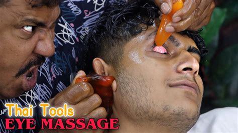 Eye Ear And Head Massage With Thai Tools Asim Barber Oil Massage 3d