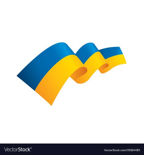 Ukraine flag Royalty Free Vector Image - VectorStock