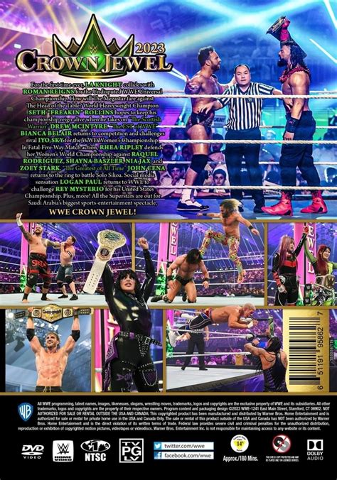 WWE Crown Jewel 2023 DVD Cover Artwork List Of Seven Extras Revealed