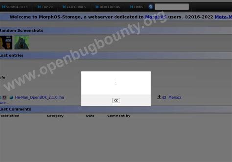 Morphos Storage Net Cross Site Scripting Vulnerability OBB 2824748