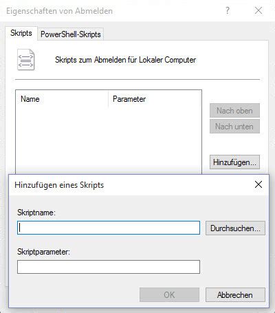 Windows Script Beim Herunterfahren Starten