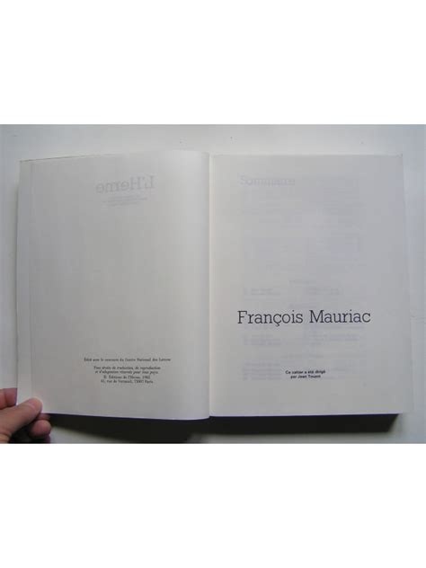 Collectif Cahier François Mauriac