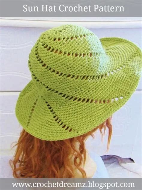 Sunsational Sun Hat Crochet Pattern Crochet Dreamz