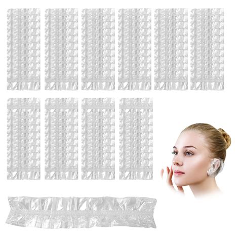 100 Pcs Clear Ear Covers For Shower Disposable Ear Protectors