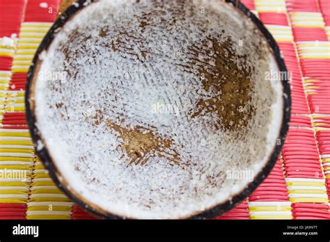 Brown Brownish Brunette Fruit Nut Pod Coconut White Nature Food And Stock Photo Alamy