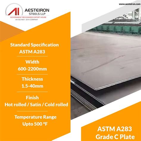 ASTM A283 Grade C Carbon Steel Plate And SA 283 Gr D A B Sheet