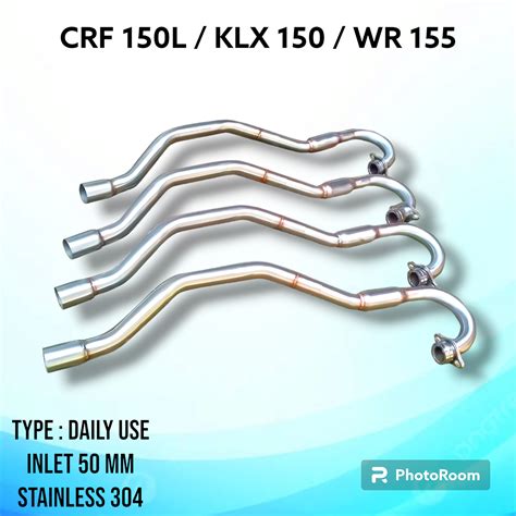 Jual Leheran Knalpot Crf Header Wr Klx Crf L Full Stainles