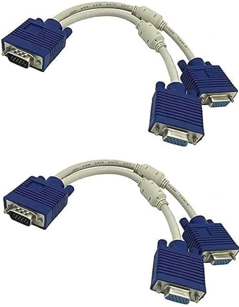 Paruht Vga Y Splitter Cable Male Vga To Female Vga Splitter 55 Off