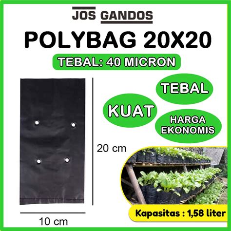 Jual Polybag Tanaman 20x20 Tebal Polibag Tanaman Ecer 20x20 Tebal Warna