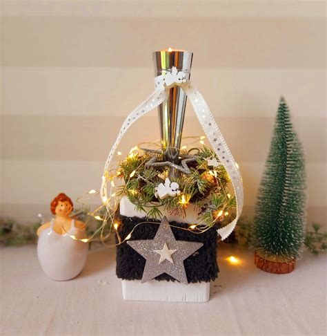 LED Candle Holder Advent Arrangement Desk Arrangement Gift - Etsy