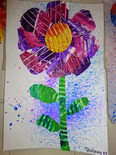 Mrs Werner S Art Room Kinder Eric Carle The Tiny Seed Paintings